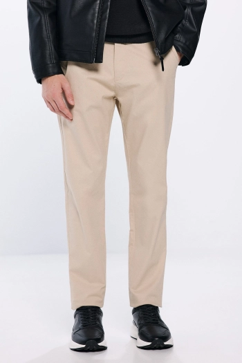 Штани-чінос з мікропринтом Slim fit