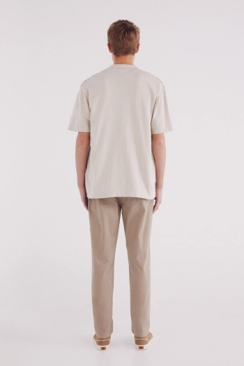 Брюки-чиносы кроя Slim fit с микропринтом