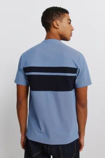 Поло з піке зі стоячим коміром slim fit
