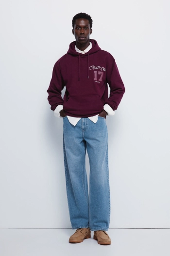 Світшот з капюшоном та вишивкою