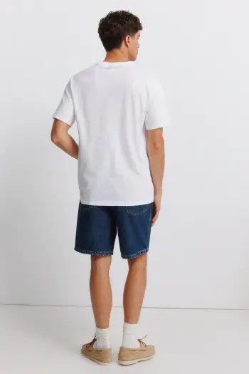 Джинсові бермуди прямого крою straight fit