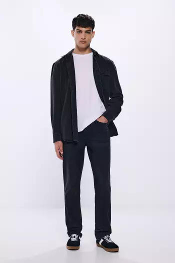 Джинси Regular fit чорного кольору