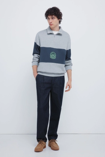 Світшот з високим коміром на блискавці