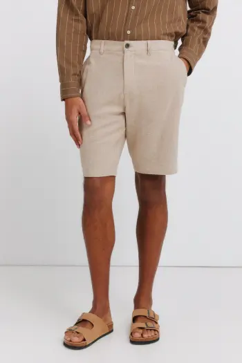 Бермуди доббі з льоном comfort fit