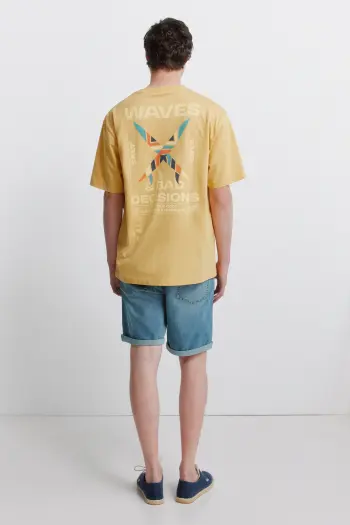 Базові джинсові бермуди slim fit
