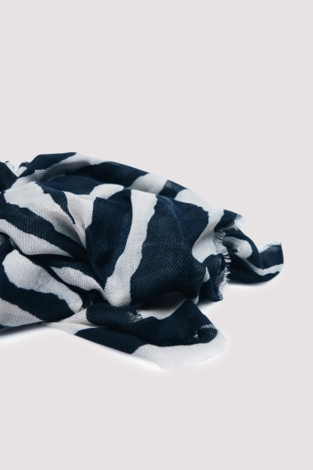 Шарф с принтом зебры