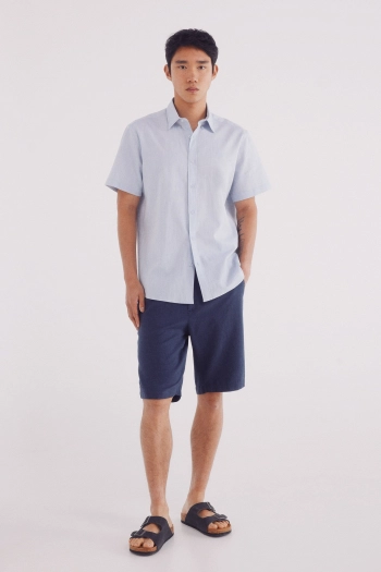 Льняные шорты-бермуды Slim fit