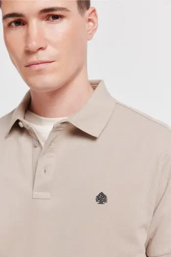 Поло піке Slim Fit з контрастними манжетами