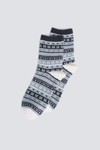Довгі шкарпетки з жакардовим принтом