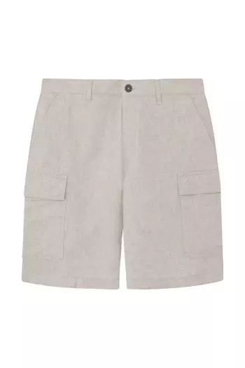 Льняные шорты-бермуды кроя Comfort fit