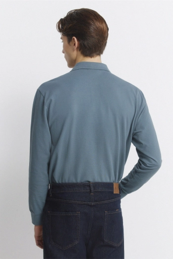 Поло  з довгим рукавом, regular fit