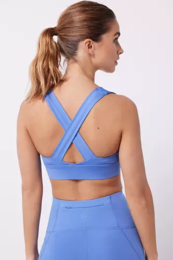 Голубой спортивный бюстгальтер 4D Stretch