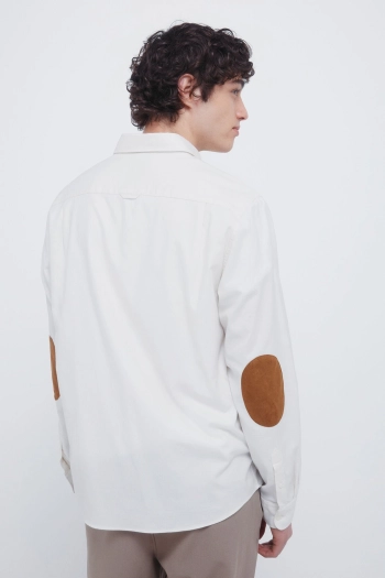 Фланелевая рубашка с налокотниками