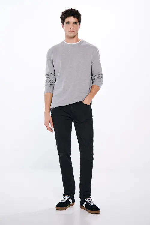 Чорні джинси skinny