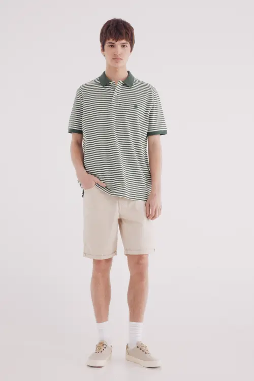Легкі шорти-бермуди slim fit