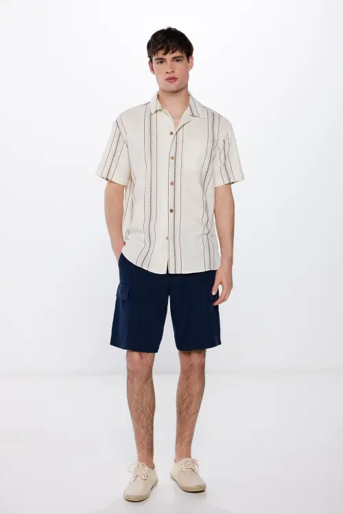Лляні бермуди крою Comfort fit