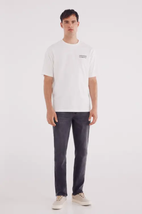 Темно-сірі джинси slim fit