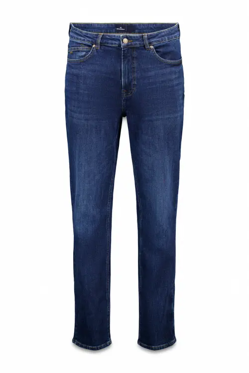 Джинси темного відтінку, стиль slim fit