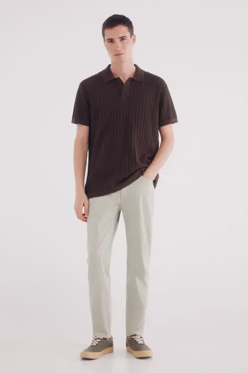 Структурированные брюки Slim fit