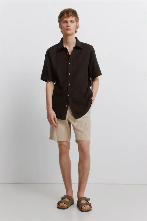 Бермуды в полоску comfort slim fit