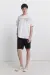 Базові чорні джинсові бермуди slim fit