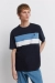 Футболка з контрастними вставками
