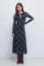 Сукня-міді з шифону в клітинку
