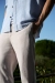 Штани крою Slim fit з льону