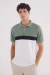Футболка-поло Slim fit колор-блок