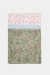 Двоколірний шарф із квітковим принтом