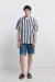 Базові джинсові бермуди slim fit