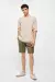 Лляні шорти-бермуди з окантовкою
