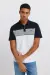 Поло пике в стиле колор-блок slim fit