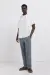 Лляні штани чинос у смужку straight fit